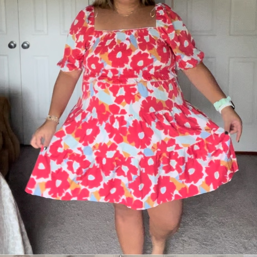 Mini Smocked floral dress